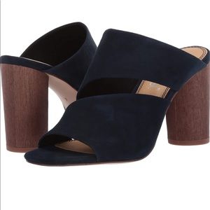 Splendid Serenade navy suede sandals